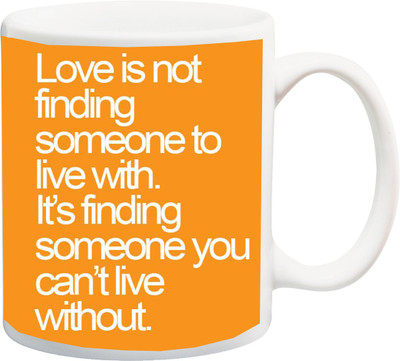 

ME&YOU Special Love Quotes Printed Ceramic Mug(325 ml), Multicolor