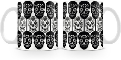 Posterboy Sugar Skull Ceramic Mug, Multicolor