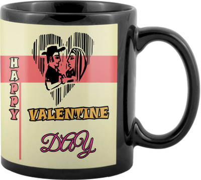 

SKY TRENDS Valentine Gifts For Special Girlfriend,Boyfriend,Wife,Husband,design 123 Ceramic Mug(325 ml), Black