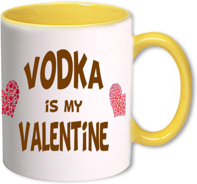 

Heyworlds vodka is my valentine gifts 02 Ceramic Mug(325 ml), Multicolor