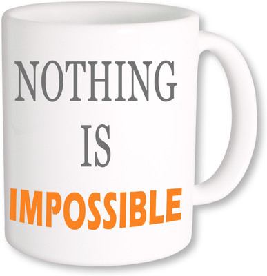 

PhotogiftsIndia Nothing is Impossible_01 Ceramic Mug(325 ml), Multicolor