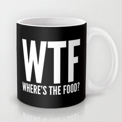 58% OFF on Astrode Wtf Where'S The Food Ceramic Mug(325 ml)