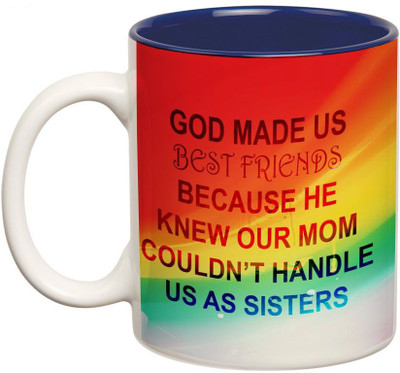 

Prithish God Made Us Best Friends. Sisters Double Color Ceramic Mug(330 ml), Multicolor