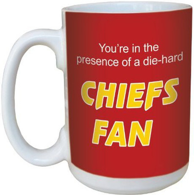 

Tree-Free Greetings Greetings lm44123 Chiefs Football Fan Ceramic with Full-Sized Handle, 15-Ounce Ceramic Mug(60 ml), Multicolor