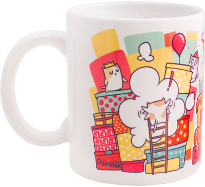 

Chumbak MG211 Ceramic Mug(300 ml, Pack of 149), Multicolor
