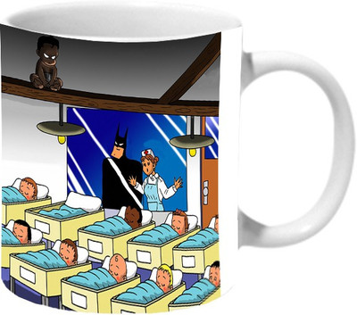

Mooch Wale Like Father Like Son Batman Ceramic Mug(325 ml), Multicolor