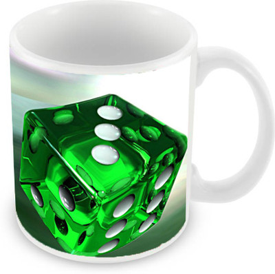 

Sleep Nature's Round Ceramic Mug(350 ml), Green