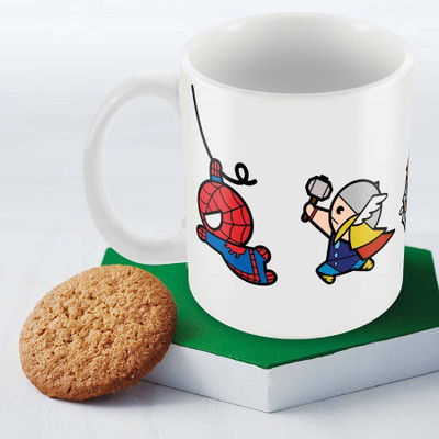 

Posterboy Kawaii cast run Officially Licensed Ceramic Mug(350 ml), Multicolor