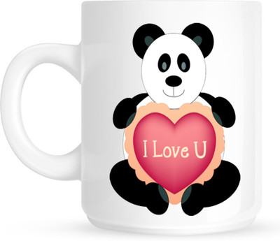 

HuppmeGift Panda1 White Ceramic Mug(350 ml)