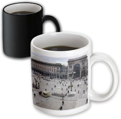

3dRose Duomo Area Cathedral Duomo Square Milan Italy Magic Transforming, 11-Ounce Ceramic Mug(60 ml), Multicolor