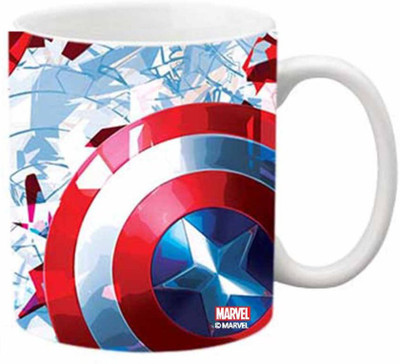 

ORKA Shield Digital Printed Ceramic Mug(350 ml), Multicolor
