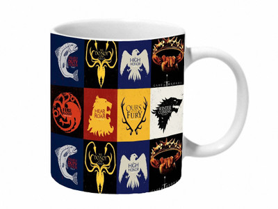

Mooch Wale Game Of Thrones Clan Logo Ceramic Mug(325 ml), Multicolor