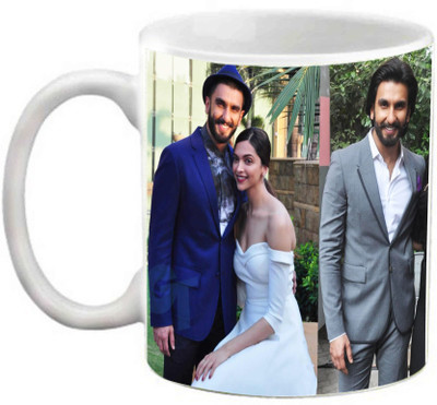 

EFW RANVEER SING - DEEPIKA Printed Coffee Ceramic Ceramic Mug(325 ml), White