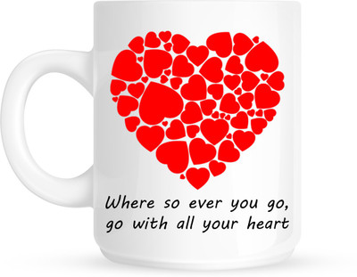 

HuppmeGift Whereever White Ceramic Mug(350 ml)