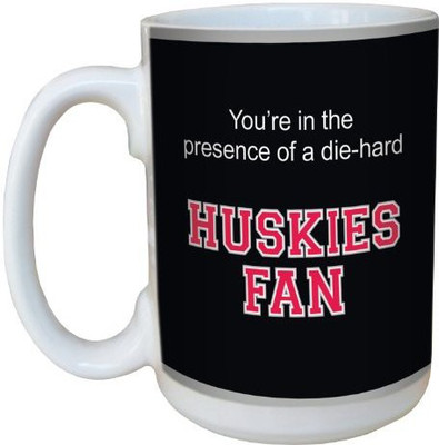 

Tree-Free Greetings Greetings lm44520 Huskies College Football Fan Ceramic with Full-Sized Handle, 15-Ounce Ceramic Mug(60 ml), Multicolor