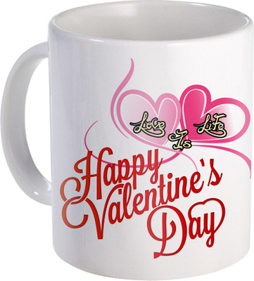 

SKY TRENDS Love Gifts For Your Special Valentine For Girlfriend Boyfriend Wounderful Wife Husband Friend Anniversary Birthday Design054 Ceramic Mug(325 ml), White