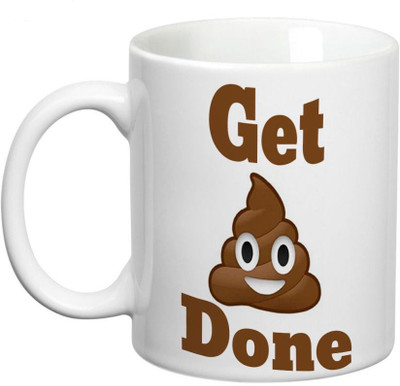 

Prithish Get Shit Done Ceramic Mug(330 ml), Multicolor