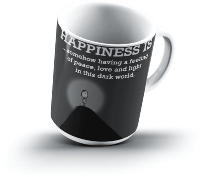 

Ucard Happiness Is2369 Bone China, Ceramic, Porcelain Mug(325 ml)