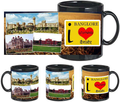 

Snapgalaxy I Love Banglore in Black Ceramic Mug(320 ml), Multicolor