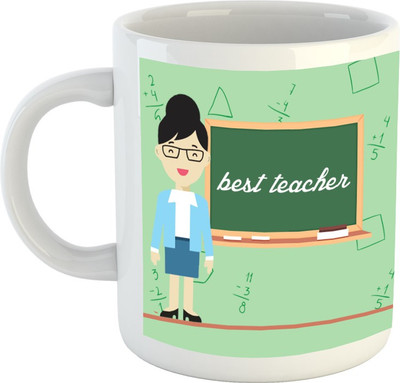 

HuppmeGift Best Teacher White Ceramic Mug(350 ml)