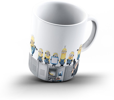 

Ucard Minions Despicable Me854 Bone China, Ceramic, Porcelain Mug(325 ml), Multicolor