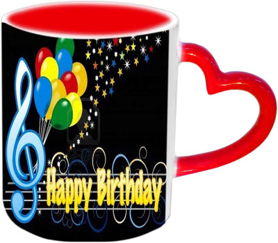 

Jiya Creation1 Beautiful Stars Happy Birthday Multicolor Ceramic Ceramic Mug(350 ml)