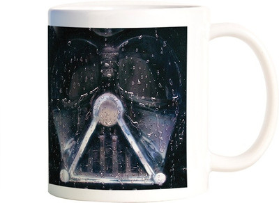 

Rangeele Inkers Darth Vader rain Ceramic Mug(300 ml), Multicolor