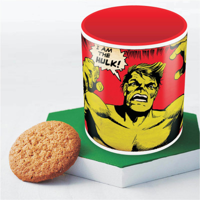 Marvel Comics I am the Hulk Officially Licensed Ceramic Mug(350 ml), Multicolor
