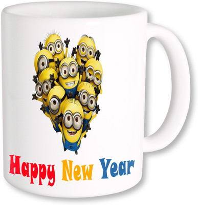 

PhotogiftsIndia happy new year 071 Ceramic Mug(325 ml), Multicolor