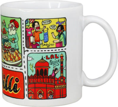 

Chumbak Dil Walon Ki Dil Ceramic Mug(300 ml), Multicolor