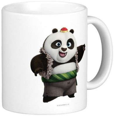 

Exoctic Silver Kung Fu Panda 20 Ceramic Mug(300 ml), Multicolor
