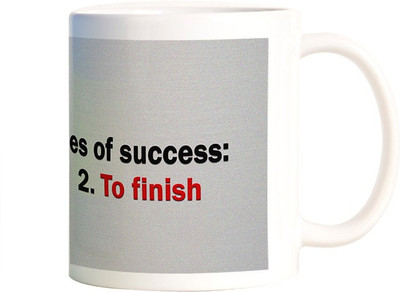 

Rangeele Inkers Finsh Wat You Start Ceramic Mug(300 ml), Multicolor