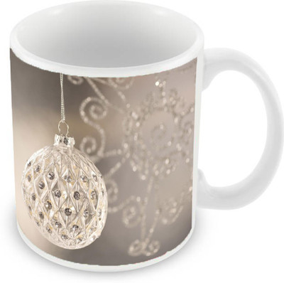 

Sleep Nature's SN-MG-1245 Ceramic Mug(350 ml), Silver