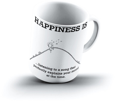 

Ucard Happiness Is2414 Bone China, Ceramic, Porcelain Mug(325 ml)