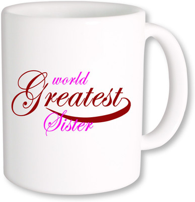 

PhotogiftsIndia World Greatest Sister Coffee Ceramic Mug(350 ml), Multicolor