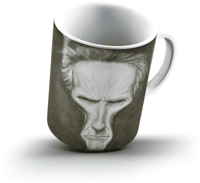 

Ucard Client Eastwood Caricature1031 Bone China, Ceramic, Porcelain Mug(325 ml), Multicolor