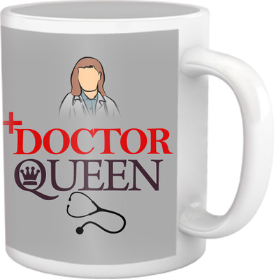 46% OFF on TIED RIBBONS Doctor Queen Coffee Ceramic Coffee Mug(350 ml)