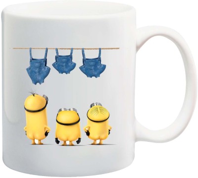 Awwsme Funny Minion Pants Bone China Coffee Mug(350 ml)