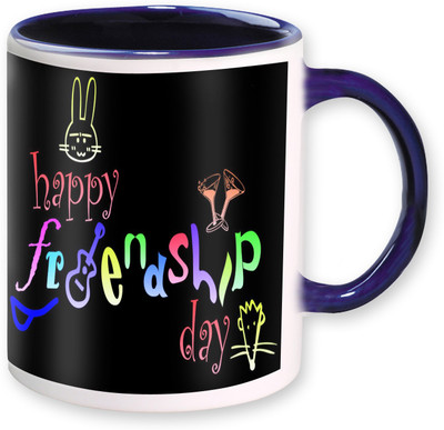 

PhotogiftsIndia Happy Frienship Day 10 Ceramic Mug(325 ml), Multicolor