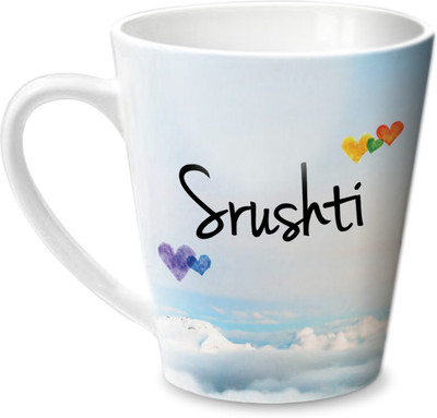 

Hot Muggs Simply Love You Srushti Conical Ceramic Mug(350 ml)