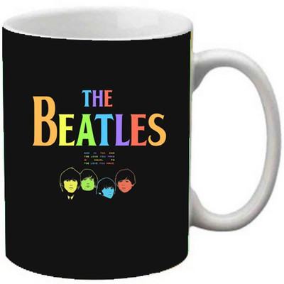 

Maison N Mode The Beatles Coffee Ceramic Mug(330 ml), Multicolor