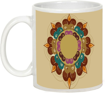 

AllUPrints Gifts For Deepawali - Happy Diwali Lights Design 5 Ceramic Mug(325 ml), White