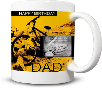 

Ackme Design Dad Birthday Quotes, Coffees Ceramic Mug(325 ml), Multicolor