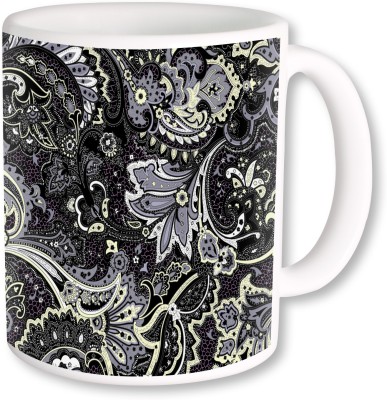 

Heyworlds gifts for flower design 24 Ceramic Mug(325 ml), Multicolor