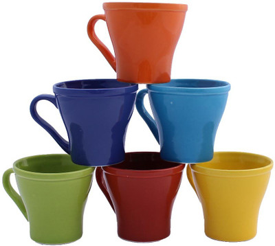

Aarzool Kulhad Cups Ceramic(Multicolor, Pack of 6)