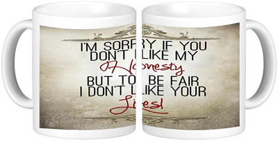 

Shopmillions I am Sorry Ceramic Mug(300 ml), White