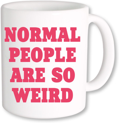 

PhotogiftsIndia Normal People Ceramic Mug(325 ml), Multicolor
