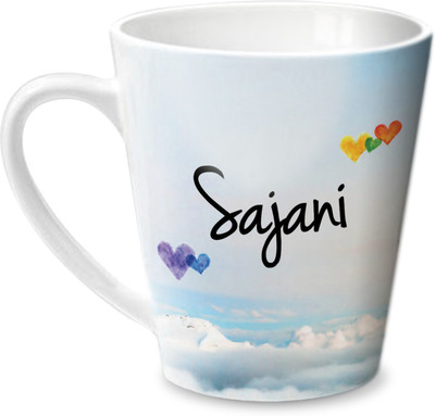 

Hot Muggs Simply Love You Sajani Conical Ceramic Mug(350 ml)