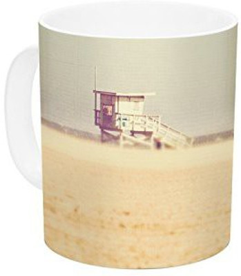 

Kess InHouse InHouse Myan Soffia Toffee-Marshmallow Sandy Beach Ceramic Coffee, 11 oz, Multicolor Ceramic Mug(60 ml)