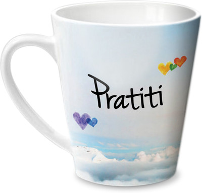 

Hot Muggs Simply Love You Pratiti Conical Ceramic Mug(350 ml)